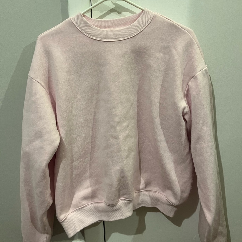 SKIMS Light Pink Crew Neck Sweater